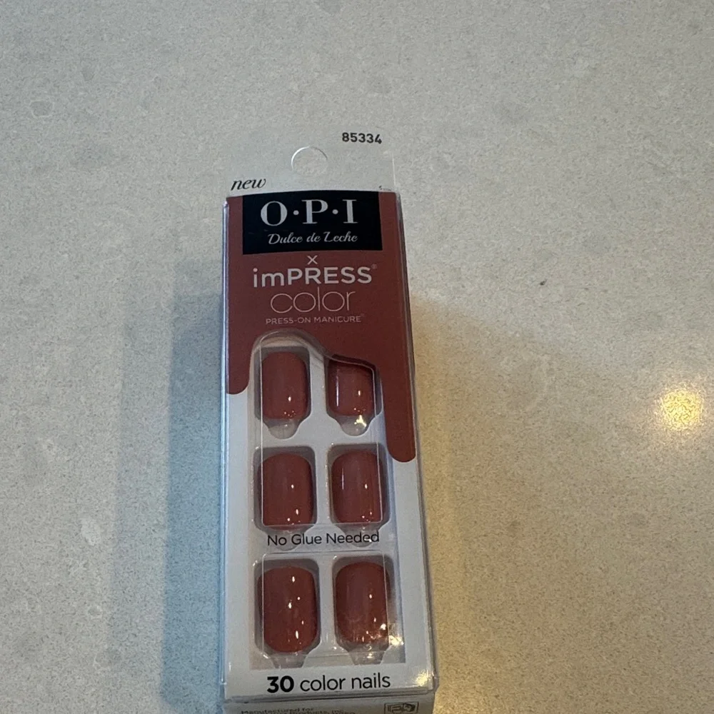 OPI imPRESS Color Press-On Manicure - brown,, dulce de leche